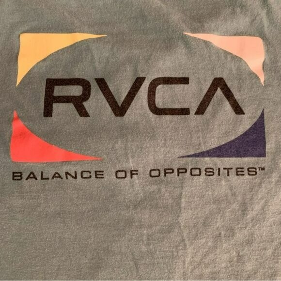 RVCA women’s size large blue short sleeve graphic tshirt tee - Picture 4 of 6